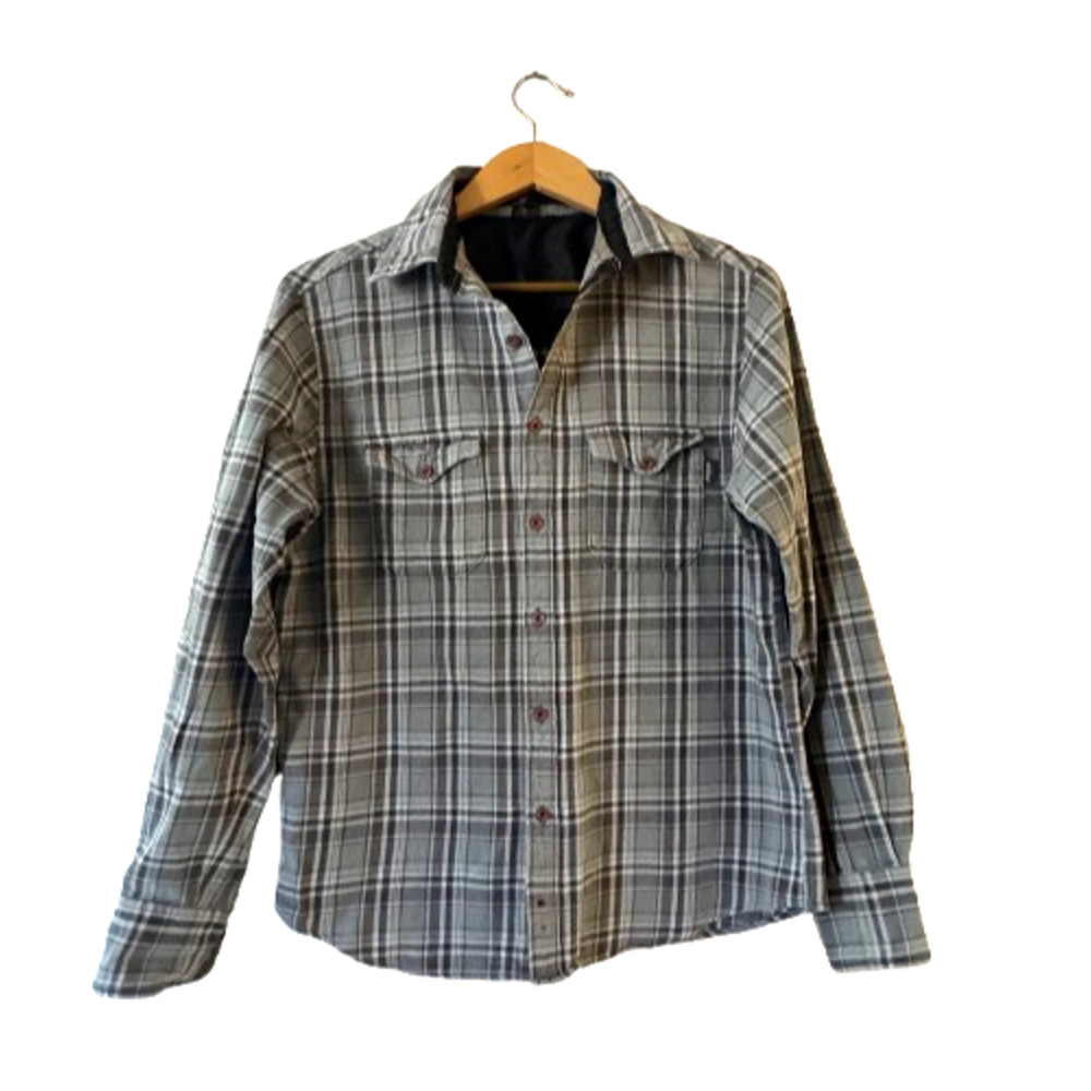 Active Men's Flannel Plaid Button Up Shirt